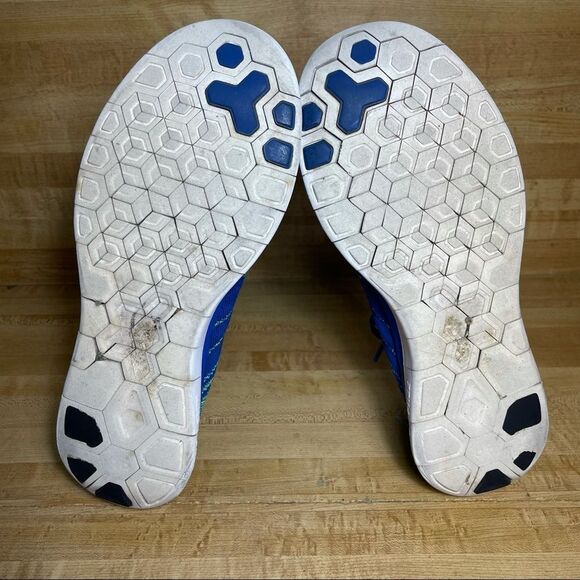 Nike Free 4.0 Flyknit Men's Running Shoes Size 9 Blue 717075-400 - Picture 7 of 7